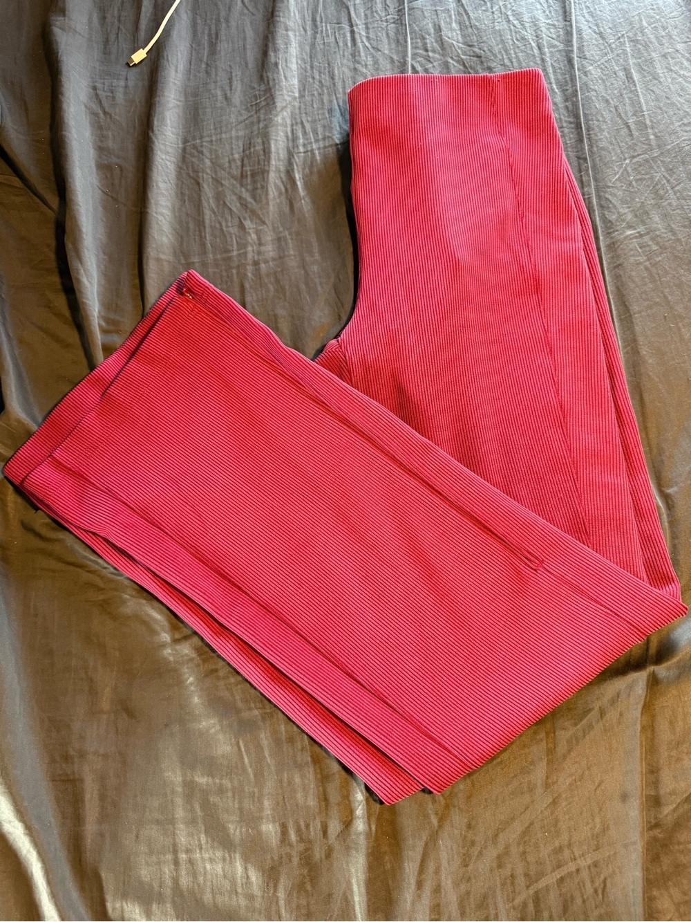Lululemon Brushed Softstreme Ribbed Zip Flared Pants - Picture 4 of 10